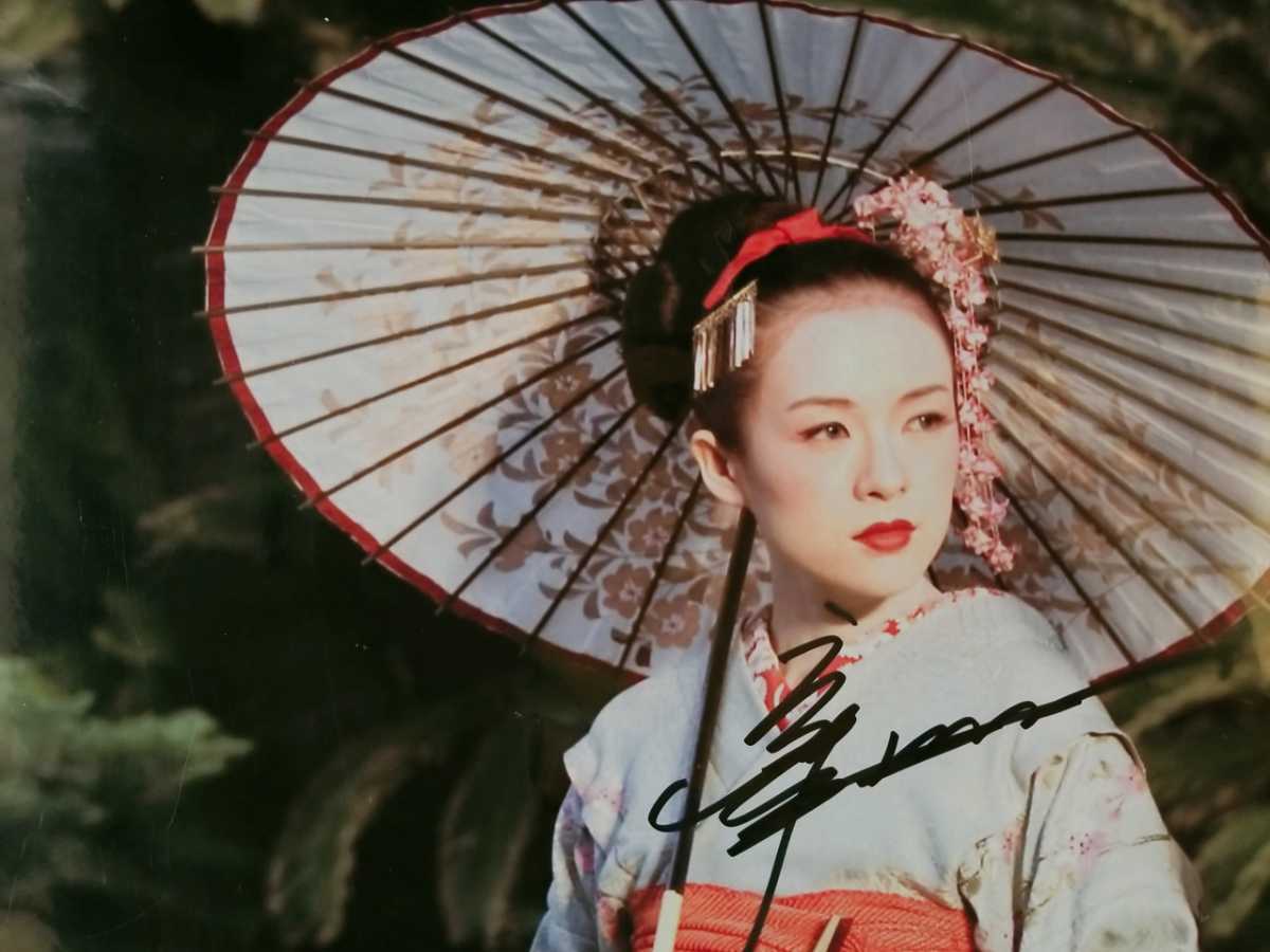 □チャン・ツィイー/ □直筆サイン入り写真⑥