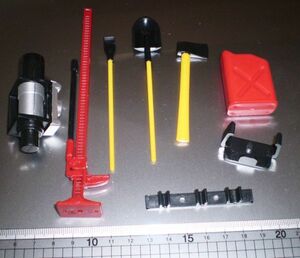 1/10 crawler winch shovel oil tank axe jack 6 accessory all sorts.!!