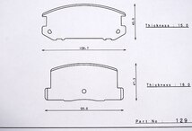 N G1改ブレーキパッド ドリフト dp129D MR2 AW10,AW11,SW20_画像2