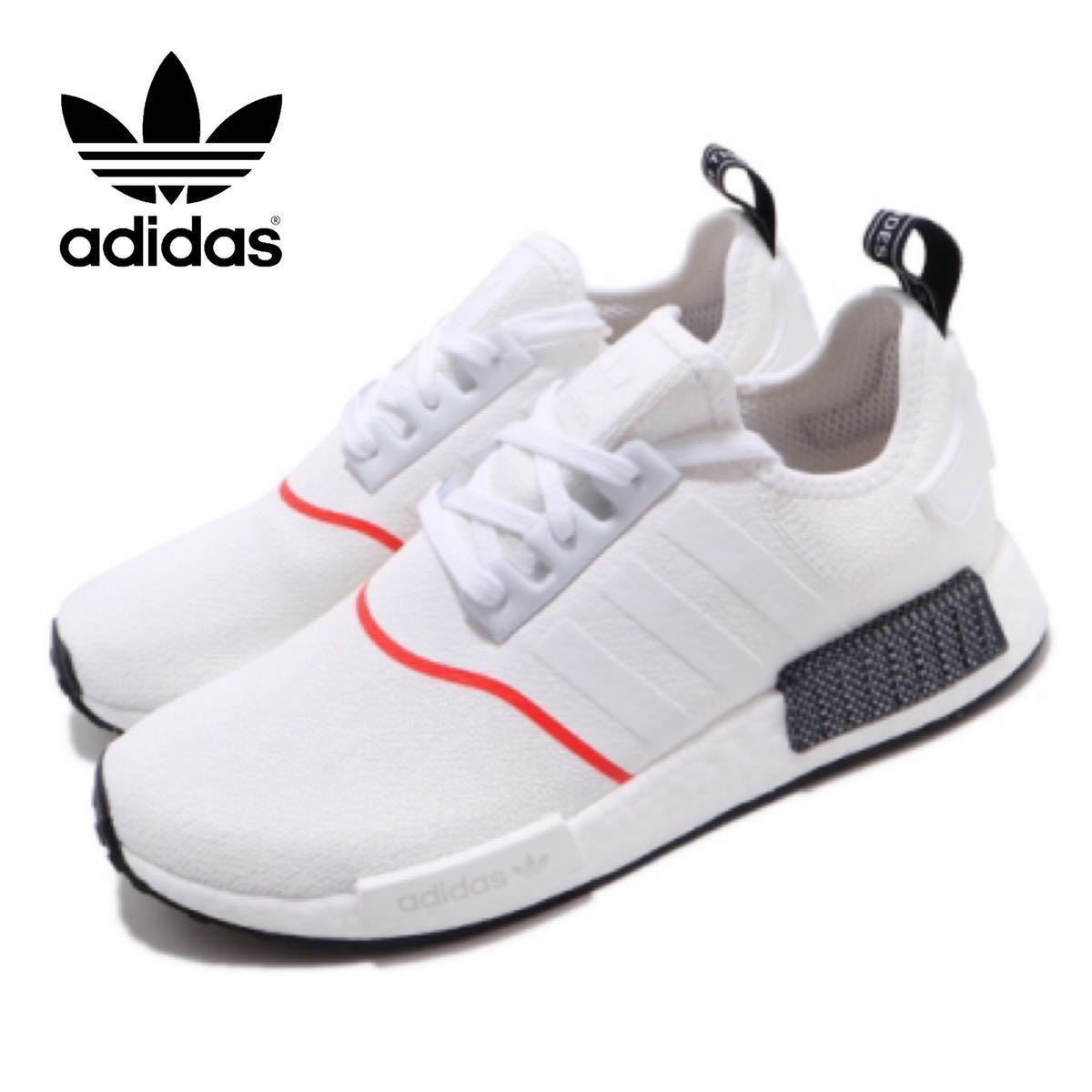 adidas アディダス スニーカー adidas NMD R1 【US_7.5(25.5cm) 】 Spectoo NASA Cloud White adidas アディダス メンズ スニーカー サイズ US_10.5(28.5cm) White Solar Red