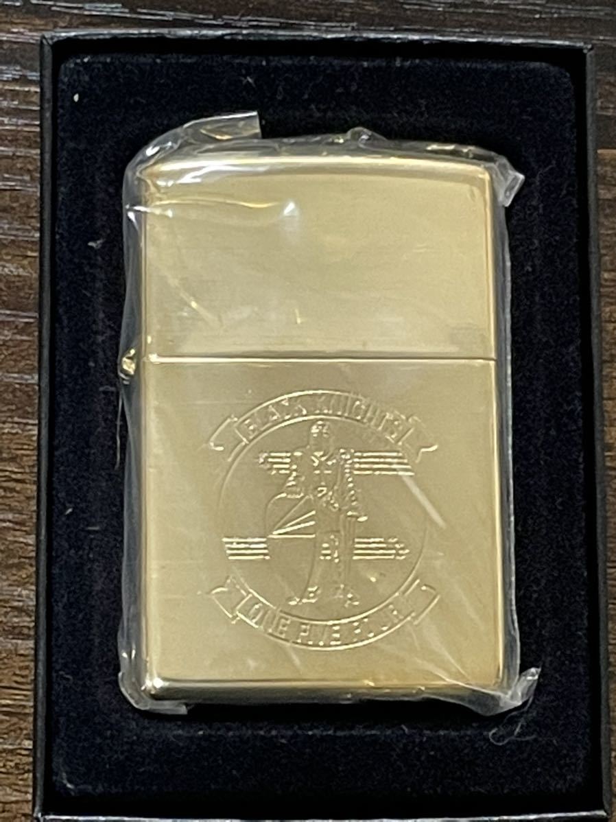 zippo ゴールド アニマル 筆記体 GOLD SOLID BRASS 1995年製 年代物