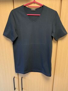 国内正規 JIL SANDER ジルサンダー Vネック Tシャツ 紺 S ジルサンダージャパンタグ付き国内正規品 703008 MF251068 11