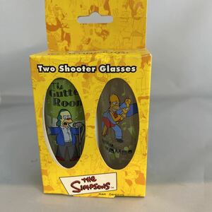 SIMPSONS Vintage shot glass 2 piece set 