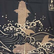 ●●【送料無料】新品！日本の職人が創る本物の暖簾！夫婦鯉、90cm●●● ￥3,580_画像3