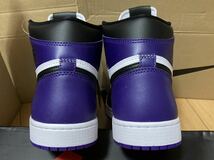 デッド NIKE AIR JORDAN 1 RETRO HIGH OG COURT PURPLE ナイキ エア ジョーダン 1 コート パープル DUNK SB ダンク Travis GAME ROYAL BRED_画像6