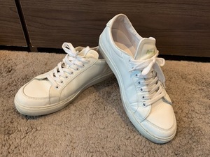 Pantofola d'Oro パントフォラドーロ 40 JP25 白 レザー スニーカー 中古