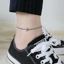 【新品】DAN-26 アンクレット シルバー925 Silver925 anklet ジュエリー ootd code コーデペア 重ね付け SILVER GOLD シルバーアクセ 12/25_画像8