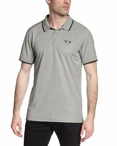 【1品限り】Oakley オークリー standard 2.0 polo メンズ　ポロシャツ　グレー　Mサイズ ok432636