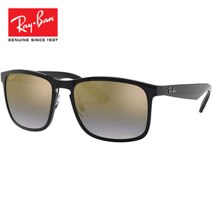 Ray-Ban サングラス58サイズ クロマンス スクエア 偏光レンズ ウェリントン ユニセックス ブラック系 テ rb4264-601j0-58