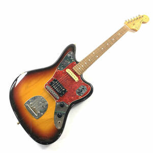 Fender Japan フェンダー JAGUAR エレキギター Seymour Duncanピックアップ搭載 シリアルNo.O059251 サンバースト系★現状品