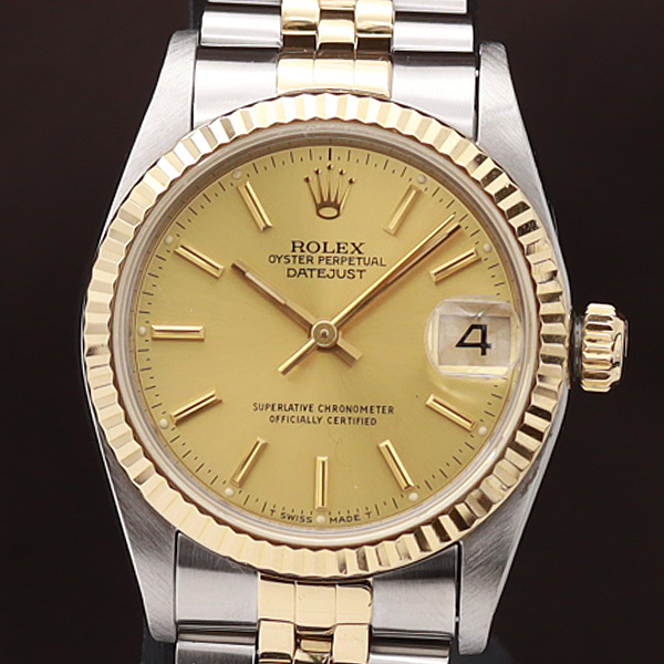 ☆ROLEX純正品ボーイズ文字盤・金無垢☆-