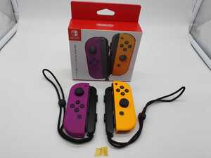 送料無料 任天堂ネオンパープルLネオンオレンジR3 NintendoSwitchニンテンドースイッチジョイコンセットLR JOY CON左右セットコントローラ
