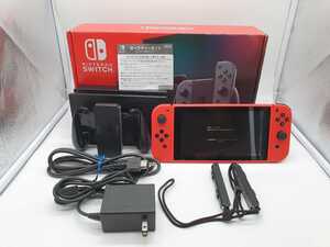 送料込 カスタム マリオカラー フルセット バッテリー強化版 任天堂 Nintendo Switch ニンテンドースイッチ本体 ジョイコン SET