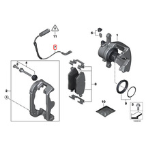 全国送料200円 BMW 3シリーズ E90 E91 E92 E93 1シリーズ E87 E88 E82 リア/リヤ ブレーキパッドセンサー 1本 34356792564_画像2