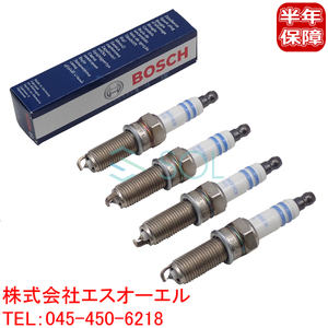 送料185円 ベンツ W212 W207 R171 ダブルプラチナ スパークプラグ 4本セット(1台分) BOSCH製 E250 SLK200 0041594403 0041595803