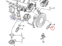 送料185円 VW シャラン パサート ニュービートル ポロ 水温センサー テンプセンサー 06A919501A 出荷締切18時_画像2