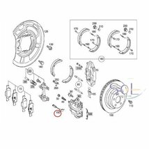 送料185円 ベンツ W204 W205 W216 フロント リア ブレーキパッドセンサー C63 CL550 CL600 CL63 CL65 1715400617 出荷締切18時_画像2