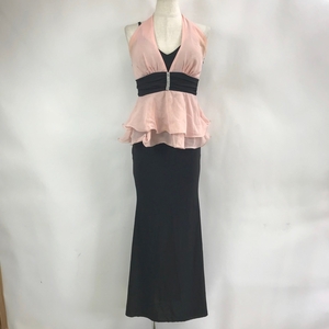 escape/エスケープ キャバドレス ドレス ワンピース カップ付き ピンク ブラック 黒 サイズ不明 レディース