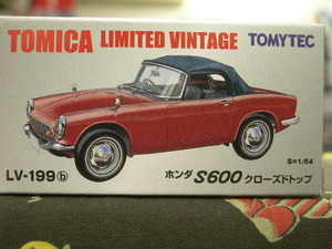 トミカ1/64 LV-199b ホンダ S600 クローズドトップ（赤）
