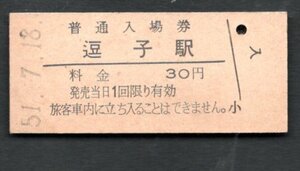 （横須賀線）逗子駅３０円