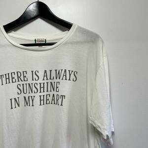 WACKO MARIA ワコマリア THERE IS ALWAYS SUNSHINE IN MY HEART 半袖 tシャツ size L 白
