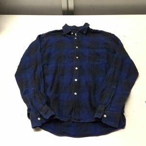  free shipping *BEAUTY&YOUTH UNITED ARROWS United Arrows * long sleeve shirt check shirt * men's S size #40711sjj15