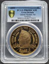 【準最高鑑定】★2000年 イギリス エリザベス皇太后生誕100周年記念 5ポンド 金貨 PCGS PR69DCAM アンティークコイン モダン★_画像3