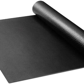 Wolfyok トレーニングマット ゴムマット 高密度PVC 1150×800×4mm 自由にカット可能 床保護 滑り止め 防音 防水 筋トレマット ヨガ