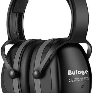Buloge 防音イヤーマフ 遮音値33dB 超弾力性ヘッドバンド 調整可能 ANSI S3.19&CE EN352-1認証済み 聴覚保護 騒音対策 防音ヘッドホン