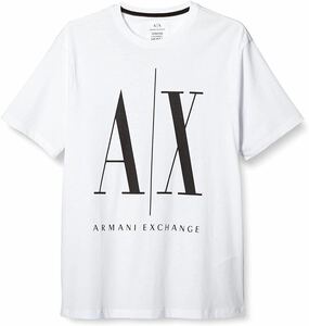 AX ARMANI EXCHANGE アルマーニ エクスチェンジ 半袖Tシャツ Icon T-Shirt ホワイト メンズM 新品