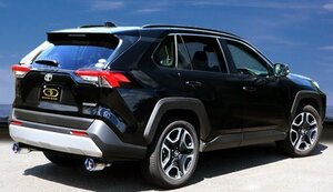 ガナドール RAV4 6BA-MXAA54 マフラー 左右出し リヤピース テール部のみチタニウム製 GVE-042BL Vertex 4WD SUV