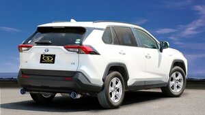 ガナドール RAV4 6AA-AXAH54(E-Four) マフラー 左右出し リヤピース テール部のみチタニウム製 GVE-043BL Vertex 4WD SUV