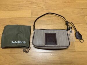 ティンバーランド(Timberland)　レザーミニハンドバッグ 　カラー：ブラウン系　キーケース、収納袋付き　送料無料