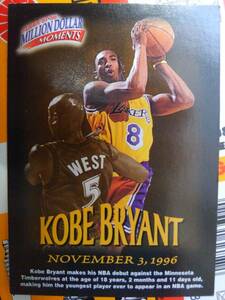 】Fleer 1997-98 Tradition】Kobe Bryant ●Million Dollar Moments
