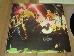 ニューヨーク・ドールズ NEW YORK DOLLS ニュー・ヨーク・ドールズ 悪徳のジャングル in TOO MUCH TOO SOON 国内 LP ジョニー・サンダース