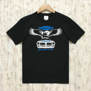 ■ DYNAMITE LOOKS Tシャツ■Lサイズ（ブラックxブルー）アメ車　アメリカ　トランザム