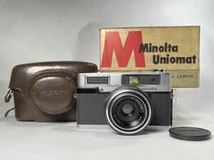 ミノルタ ユニオマット Minolta Uniomat + ROKKOR 1:2.8/45 元箱・カメラケース・レンズキャップ付き ジャンク