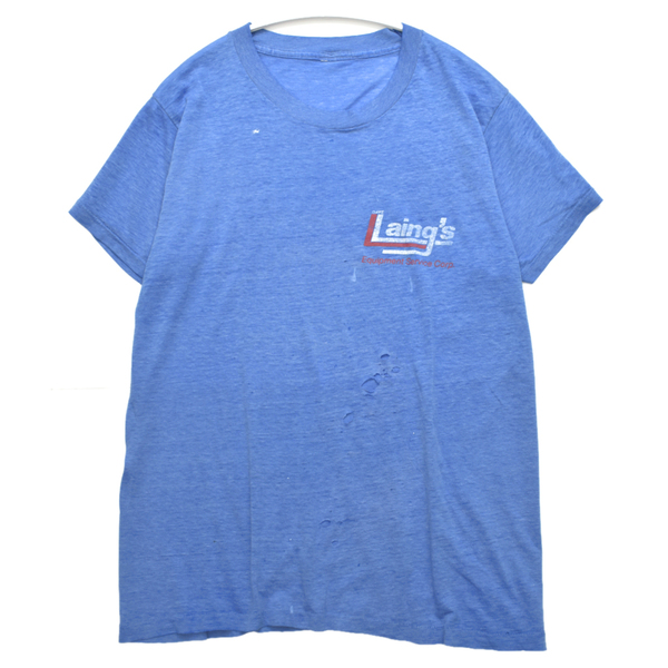 雰囲気抜群◎ 80s フェード&ボロ ダメージ Tシャツ 企業物 USA 古着 ヴィンテージ vintage