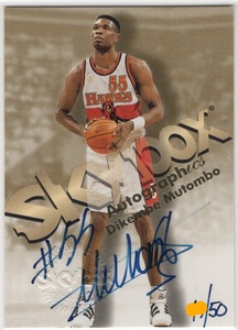 Dikembe Mutombo ＜ 98-99 Fleer SkyBox Premium Autographics Century Marks ＞ 50枚限定 直書き 直筆サイン