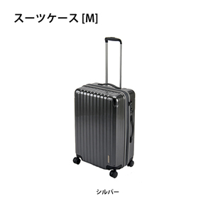パルティール スーツケース TSAロック付きWFタイプ M シルバー M5-MGKPJ01537SV