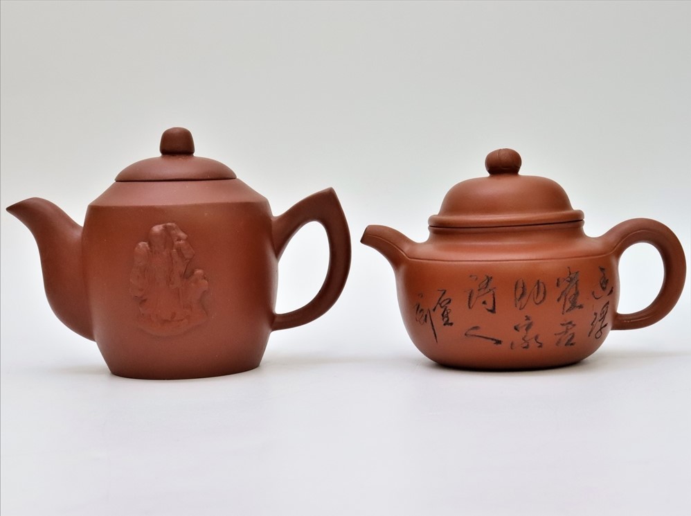 2020最新型 高品質 ☆煎茶道具☆紫砂西施急須(2点セット) 在銘小ぶり