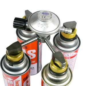 【送料無料】4連CB缶連結アダプタ(2連OD缶連結アダプタ)&バルブ付減圧器セット ガスレギュレーター キャンピングカー