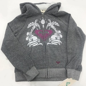  new goods #ROXY GIRL Roxy girl Parker Surf * XS 7 120-130 boa attaching hood gray 