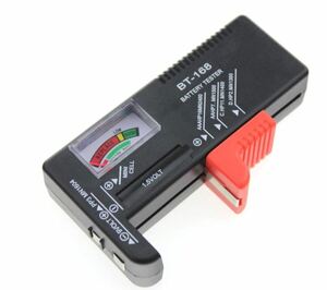 バッテリー チェッカー 電池残量測定器 電池チェッカー ブラック 乾電池 ボタン 電池 残量 チェック バッテリーテスター 安全 確認 即納