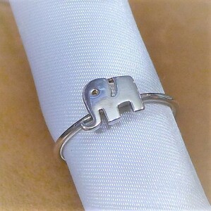 SR2187 кольцо серебро 925 вырезать кольцо № 16 слон слон слон.