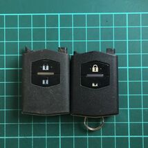 MZ 2949 2個 マツダ 純正 キーレス スマートキー デミオ アクセラ プレマシー MPV アテンザ 等ジャックナイフ 2ボタン_画像1