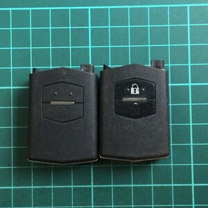 MZ 2929 2個 マツダ 純正 キーレス スマートキー デミオ アクセラ プレマシー MPV アテンザ 等ジャックナイフ 2ボタン