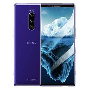 ●黒Xperia 1 SO-03L SOV40 802SO 保護ガラスフィルム/Xperia1