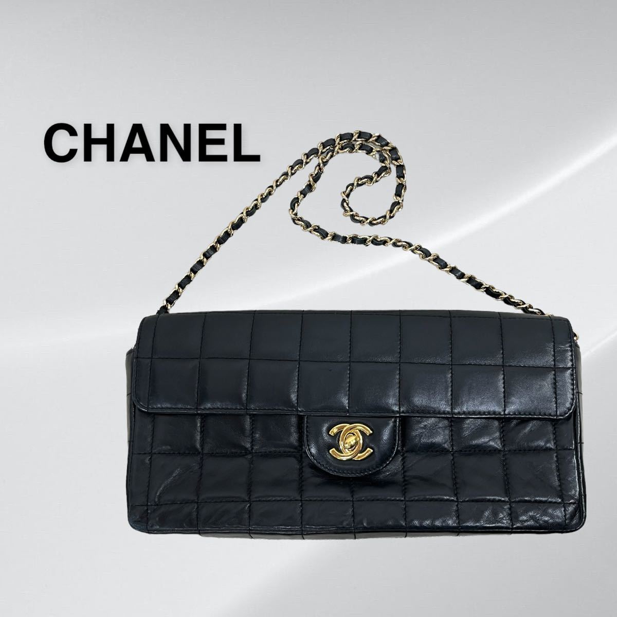 高級】CHANEL ノーカラージャケット ココマーク ゴールドチェーン XS