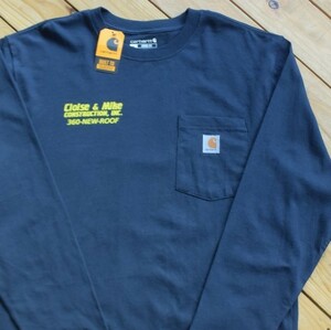 新品 カーハート Carhartt 長袖Tシャツ メンズ Mサイズ カジュアル ワーク 企業ロゴ バックプリント タグ付き未使用品 アメリカ仕入 T1628